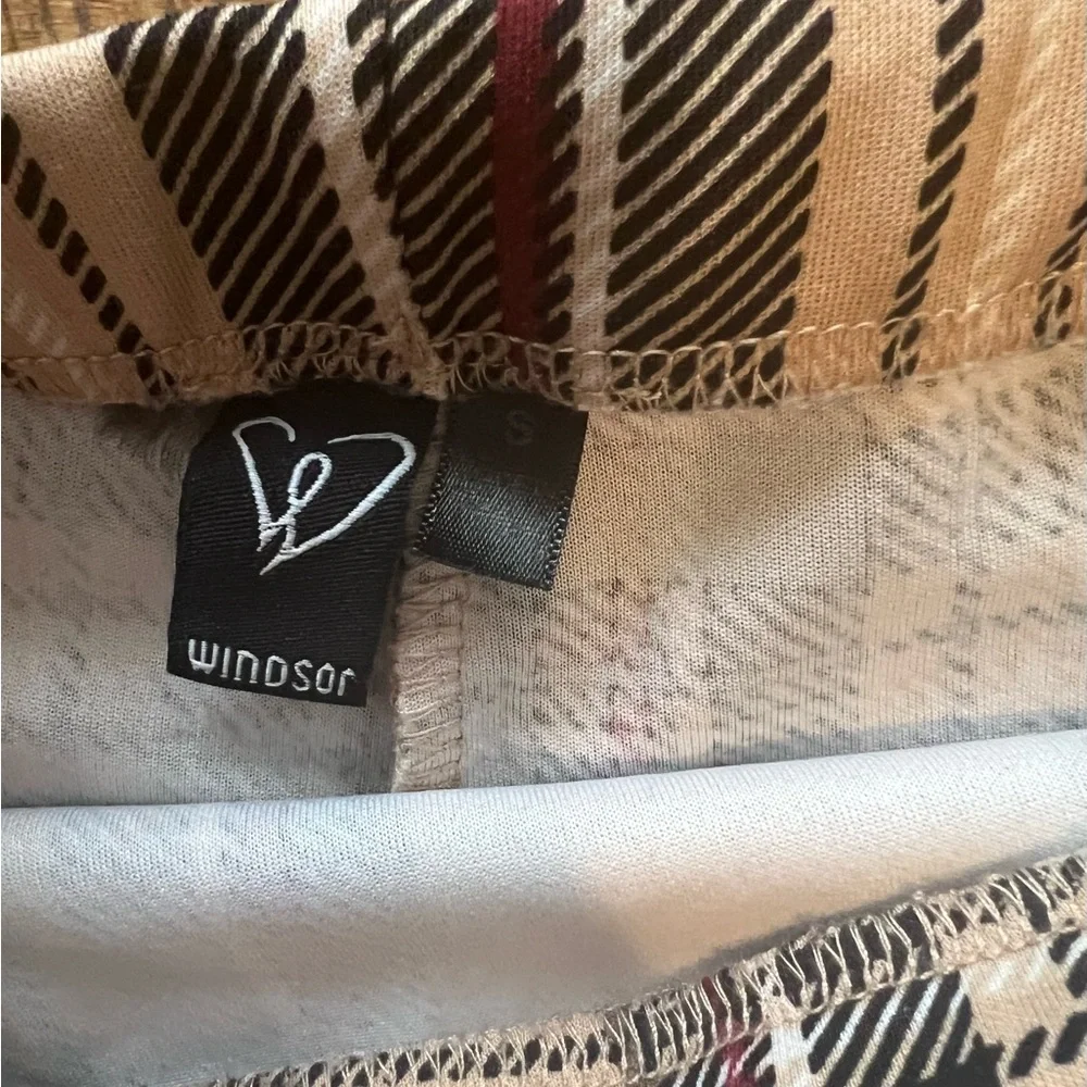 Windsor Tan Plaid Mini Skirt - Picture 6 of 6